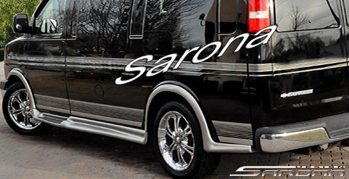 Custom GMC Savana Van  Short Wheel Base Running Boards (2003 - 2024) - $1350.00 (Part #GM-007-SB)